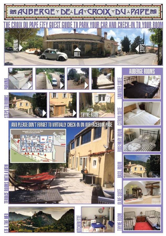 Auberge De La Croix Du Pape Èze Esterno foto
